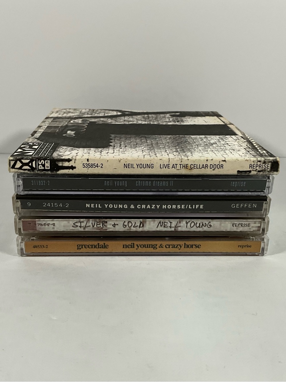 Neil Young 5 CD Album Lot - Greendale, Silver & Gold And 3 Other Albums
